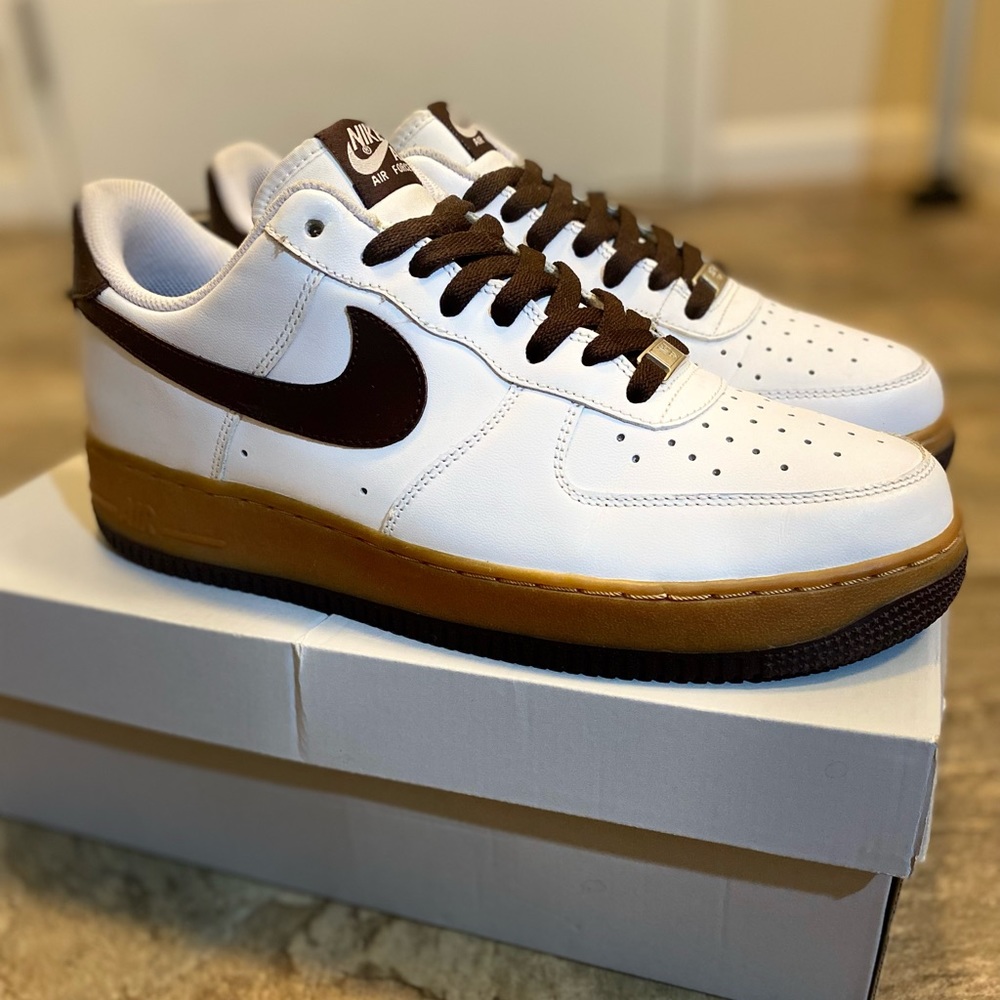 Nike Air Force 1 Low “White and Brown”